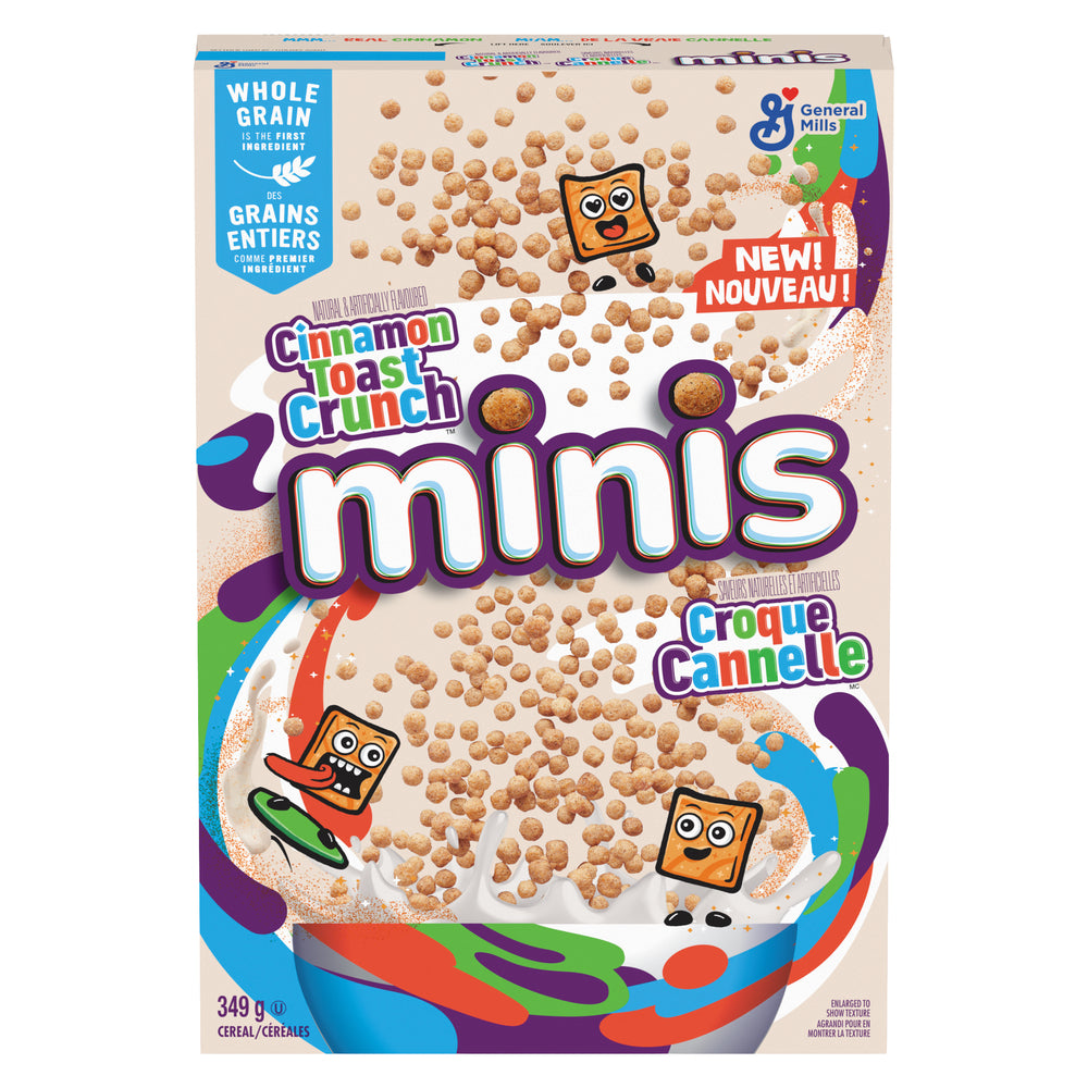 GENMILLS MINI WHEAT CINNAMON CRUNCH CEREAL, 12 X 349 G