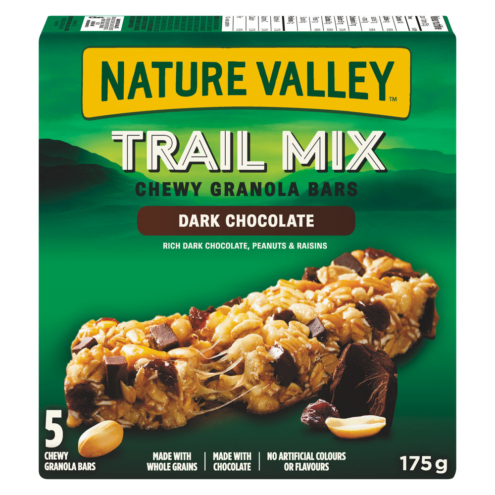 NATURE VALLEY CHEWY DARK CHOCOLATE NOIR BAR, 12 X 175 G