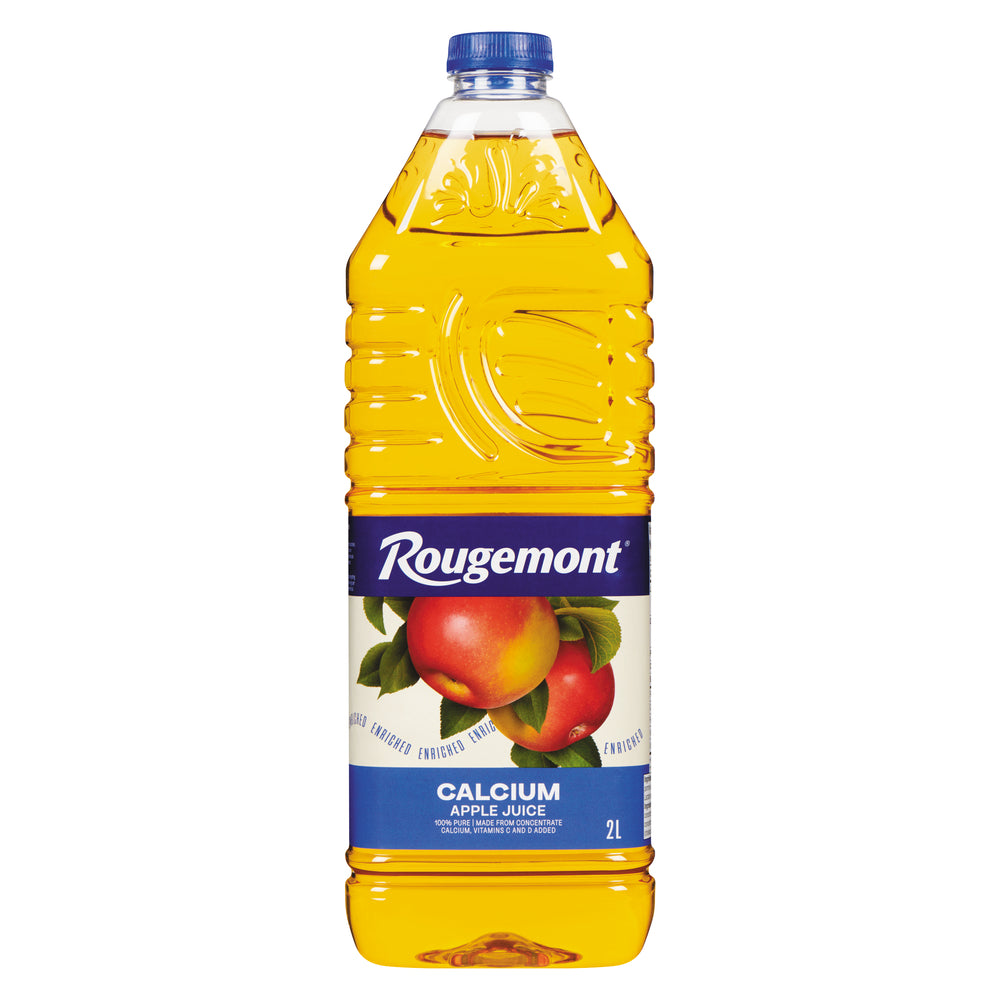 ROUGEMONT APPLE JUICE CALCIUM, 6 X 2 L