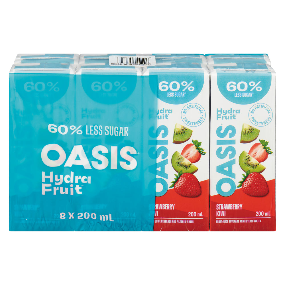 OASIS HYDRAFRUIT STRAWBERRY JUICE, 4 X 8 X 200 ML
