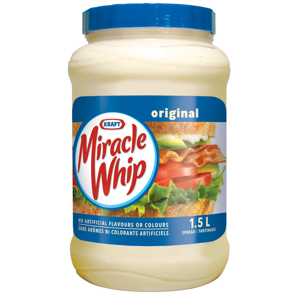 KRAFT MIRACLE WHIP SALAD DRESSING, 6 X 1.5 L