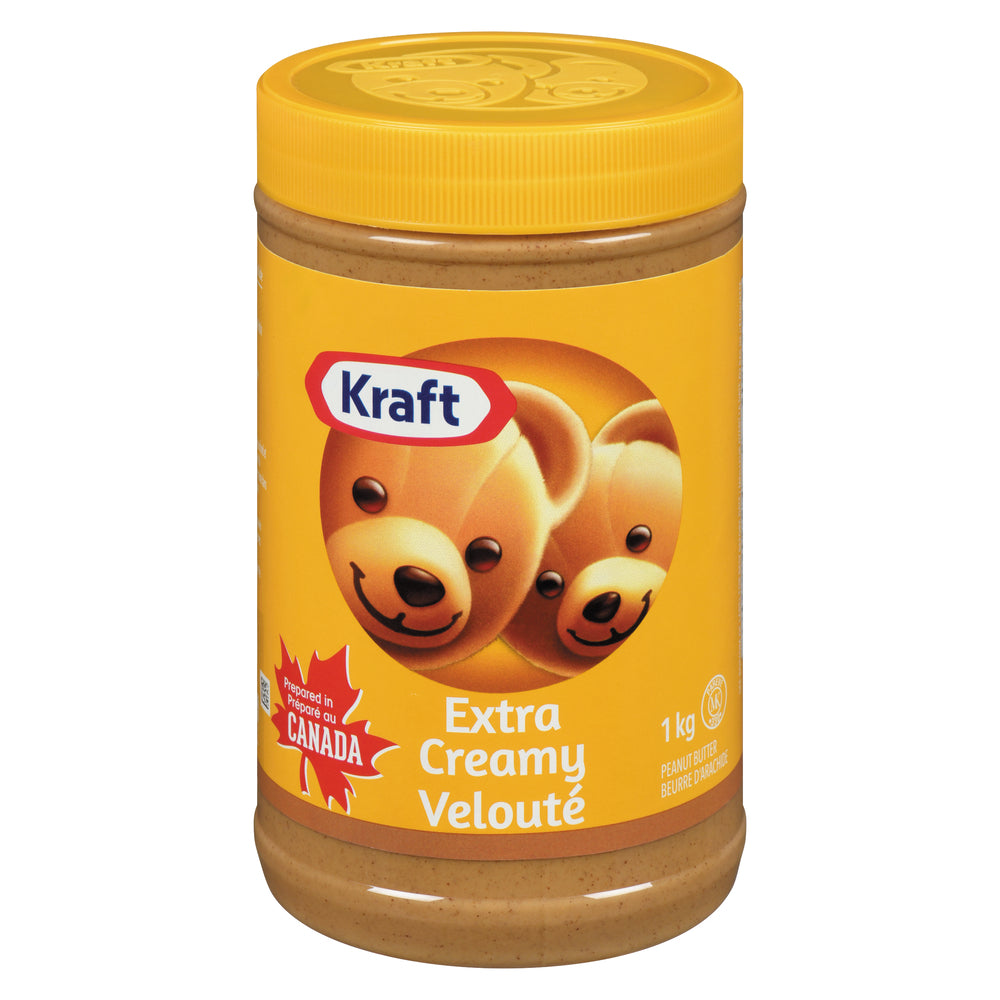 KRAFT CREAMY PEANUT BUTTER, 12 X 1 KG