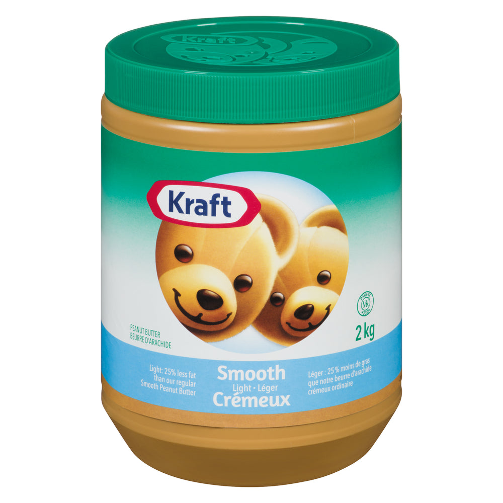 KRAFT LIGHT CREAMY PEANUT BUTTER, 6 X 2 KG
