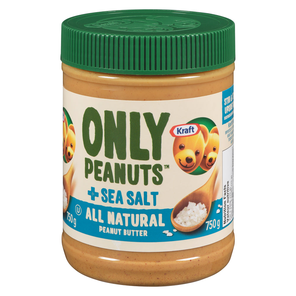 KRAFT NATURAL PEANUT BUTTER, 12 X 750 G