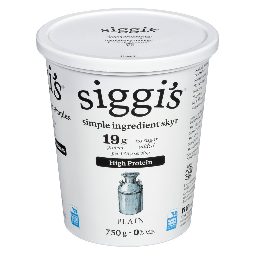 SIGGI'S YOGURT SKYR PLAIN 0%, 6 X 750 G