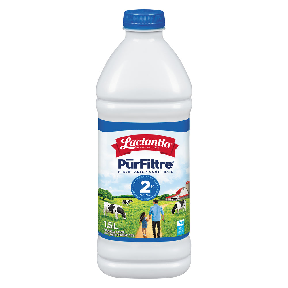 LACTANTIA 2% PURFILTRE MILK PLASTIC, 6 X 1.5 L