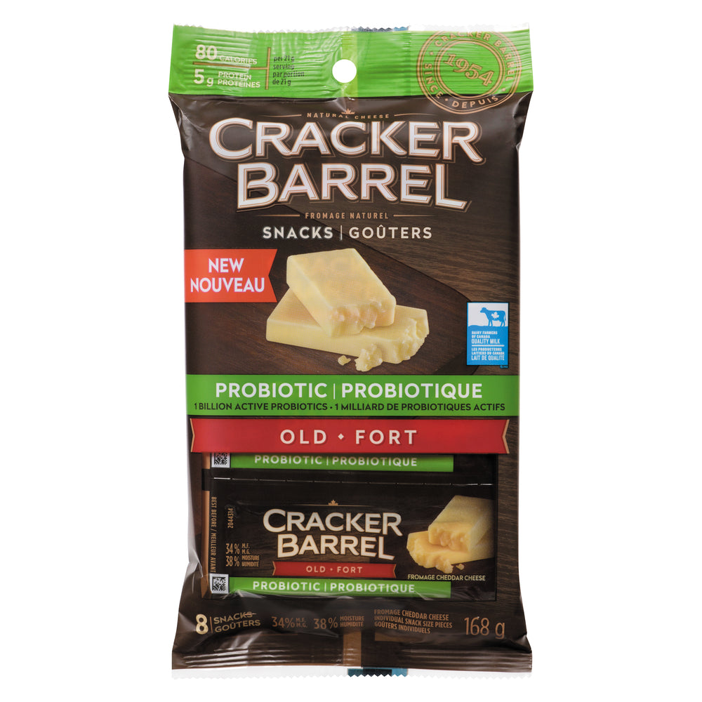 CRACKBAR PROBIOTIC WHITE CHEDDAR, 12 X 168 G