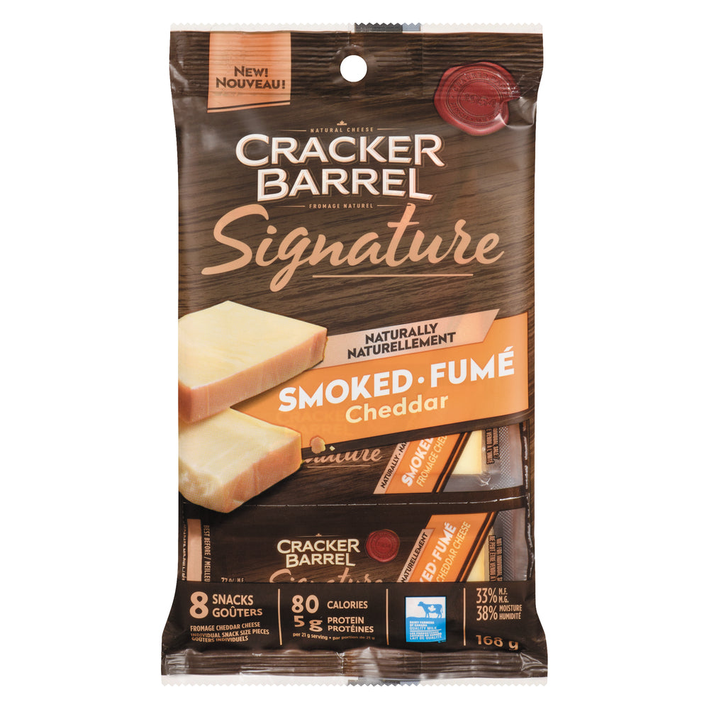 CRACKBAR SMOKED CHEDDAR 8 SNACKS, 12 X 8 X 21 G