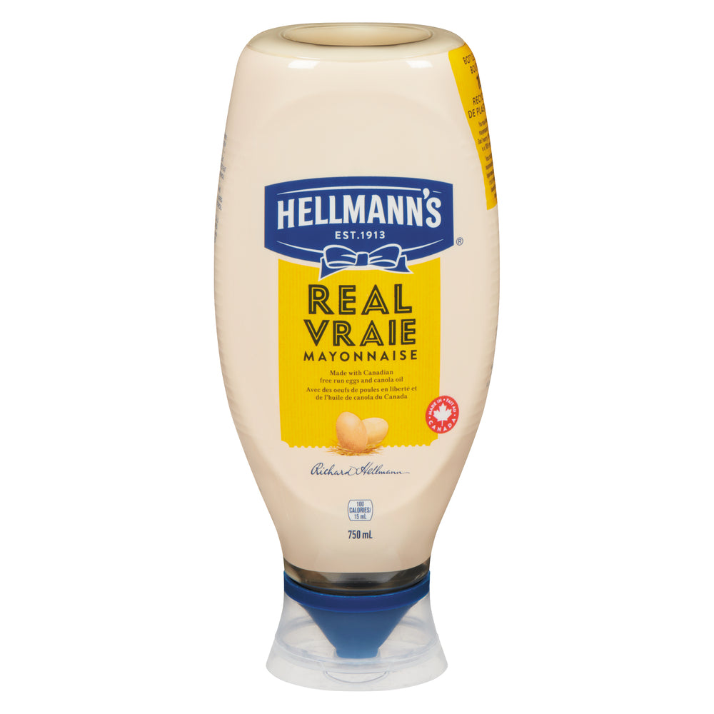HELLMANN'S SQUEEZE REAL MAYONNAISE, 12 X 750 ML