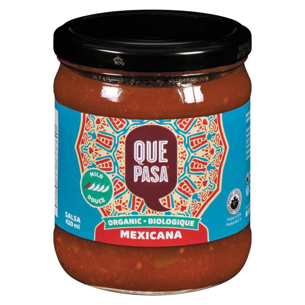QUEPASA MILD MEXICAN SALSA, 12 X 420 ML