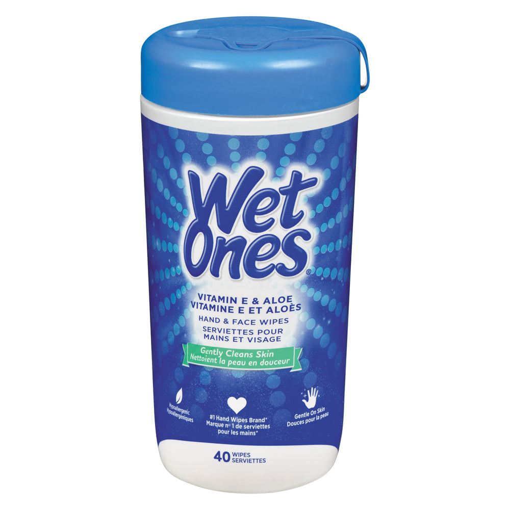 WET ONES ORIGINAL WET WIPES, 6 X 40 UN