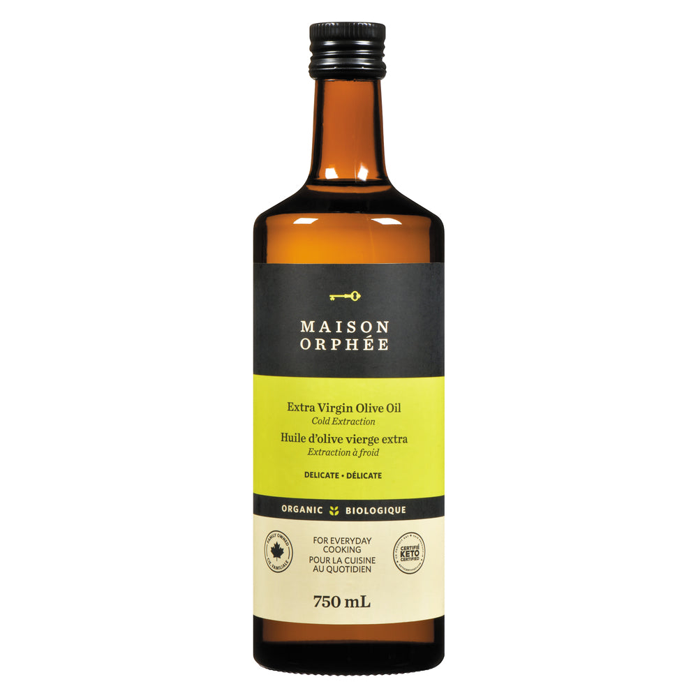 MAISON ORPHEE DELICATE EXTRA VIRGIN OLIVE OIL, 6 X 750 ML