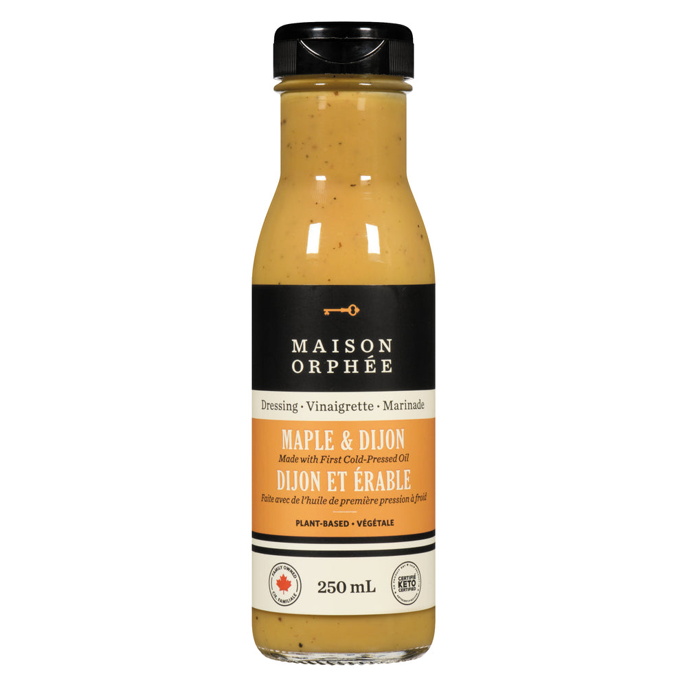 MAISON ORPHEE DIJON MAPLE VINAIGRETTE, 12 X 250 ML