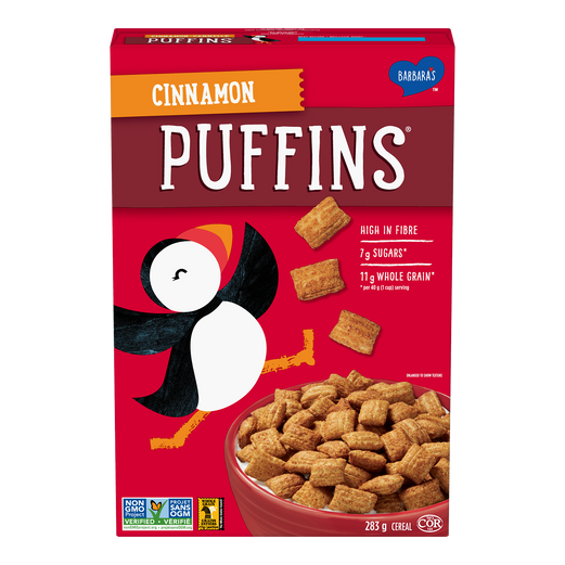 BARBARA'S BAK, CINNAMON PUFFINS, 12 x 283G