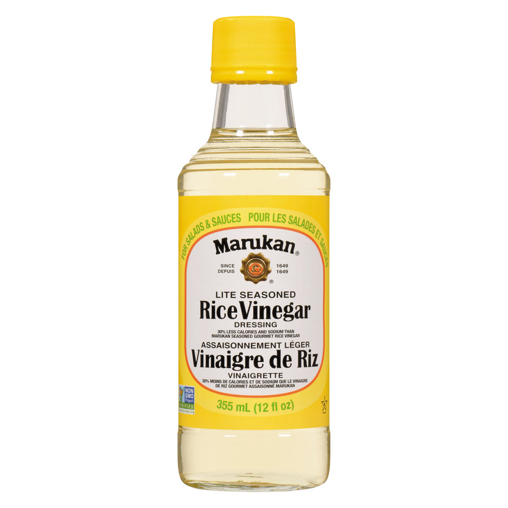 MARUKAN LIGHT RICE VINEGAR, 6 X 355 ML