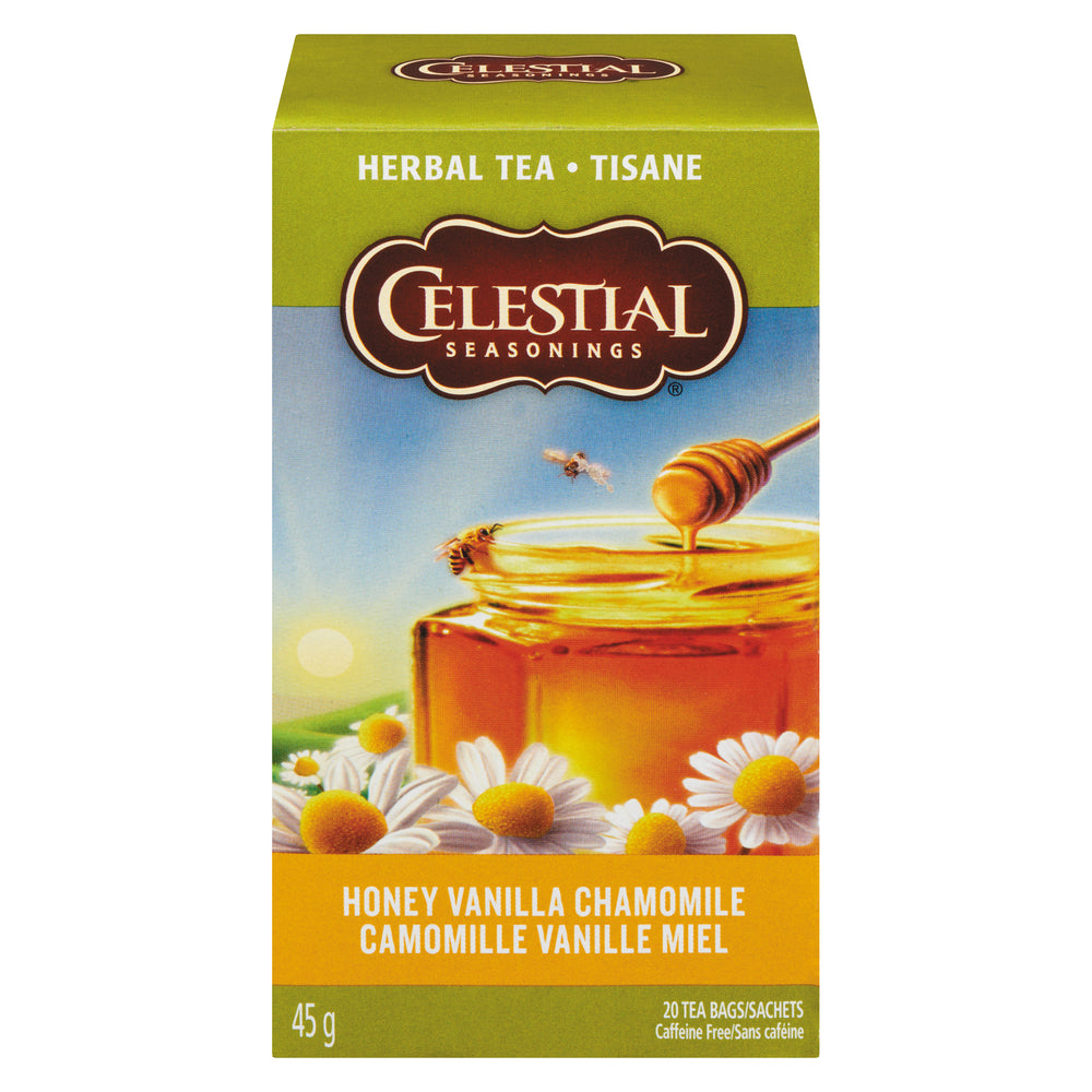 CELESTIAL HONEY VANILLA CHAMOMILE HERBAL TEA, 6 X 20 UN