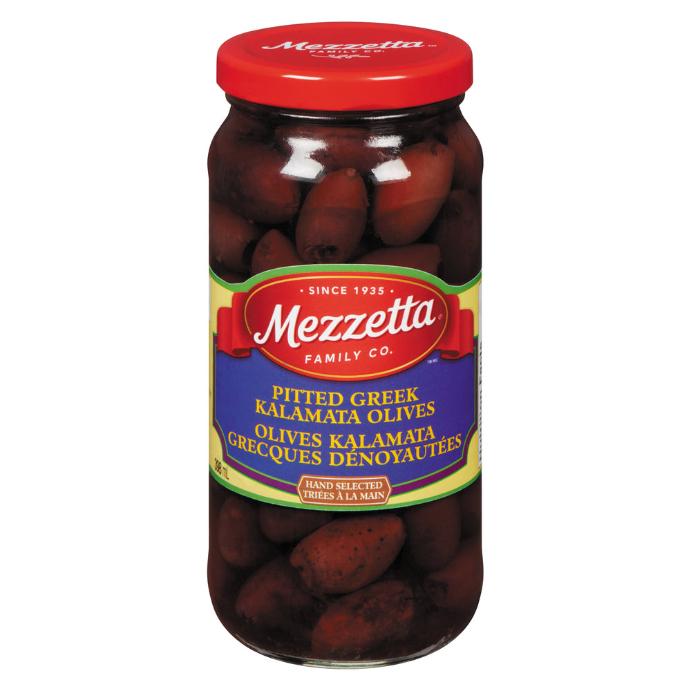 MEZZETTA KALAMATA OLIVES, 6 X 398 ML