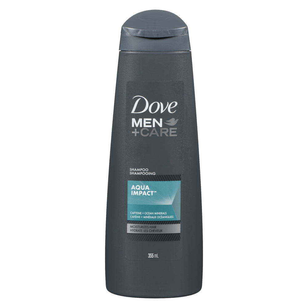 DOVE MEN SHAMPOO AQUA IMPACT, 6 X 355 ML