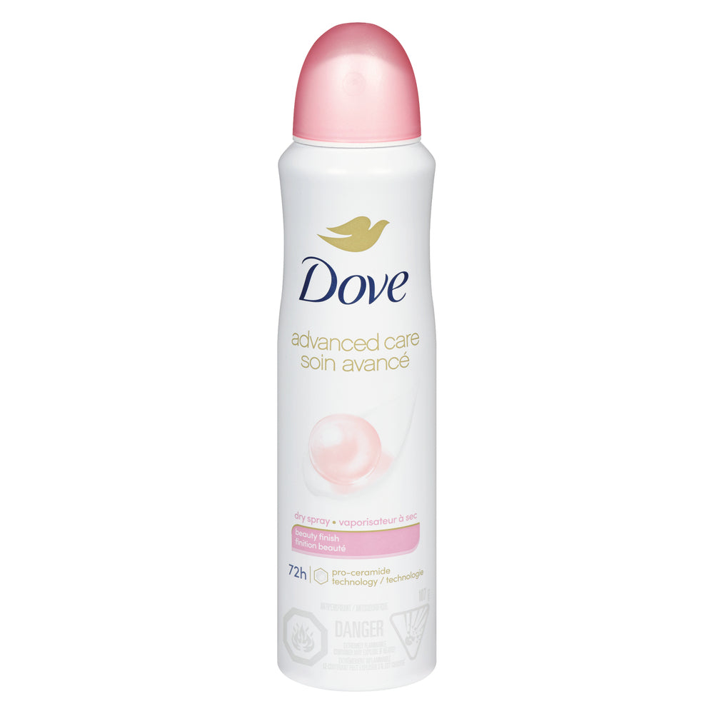 DOVE BEAUTY FINISH ANTI-PERSPIRANT SPRAY, 3 X 107 G