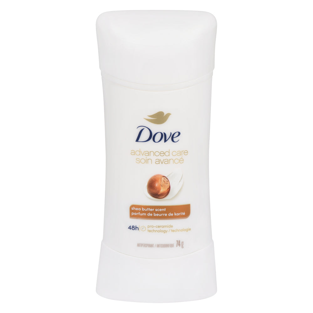 DOVE SHEA BUTTER DEODORANT, 6 X 74 G