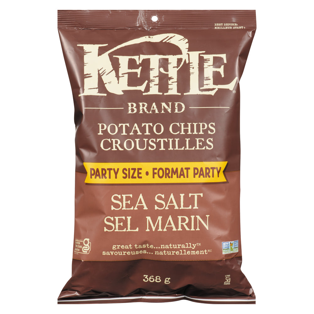 KETTLE CHIPS SEA SALT, 9 X 368 G