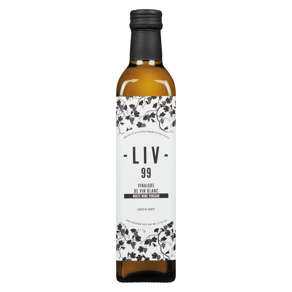 LIV99 WHITE WINE VINEGAR, 12 X 500 ML