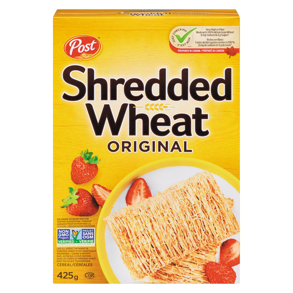 POST CEREAL SHREDDED WHEAT, 12 X 425 G
