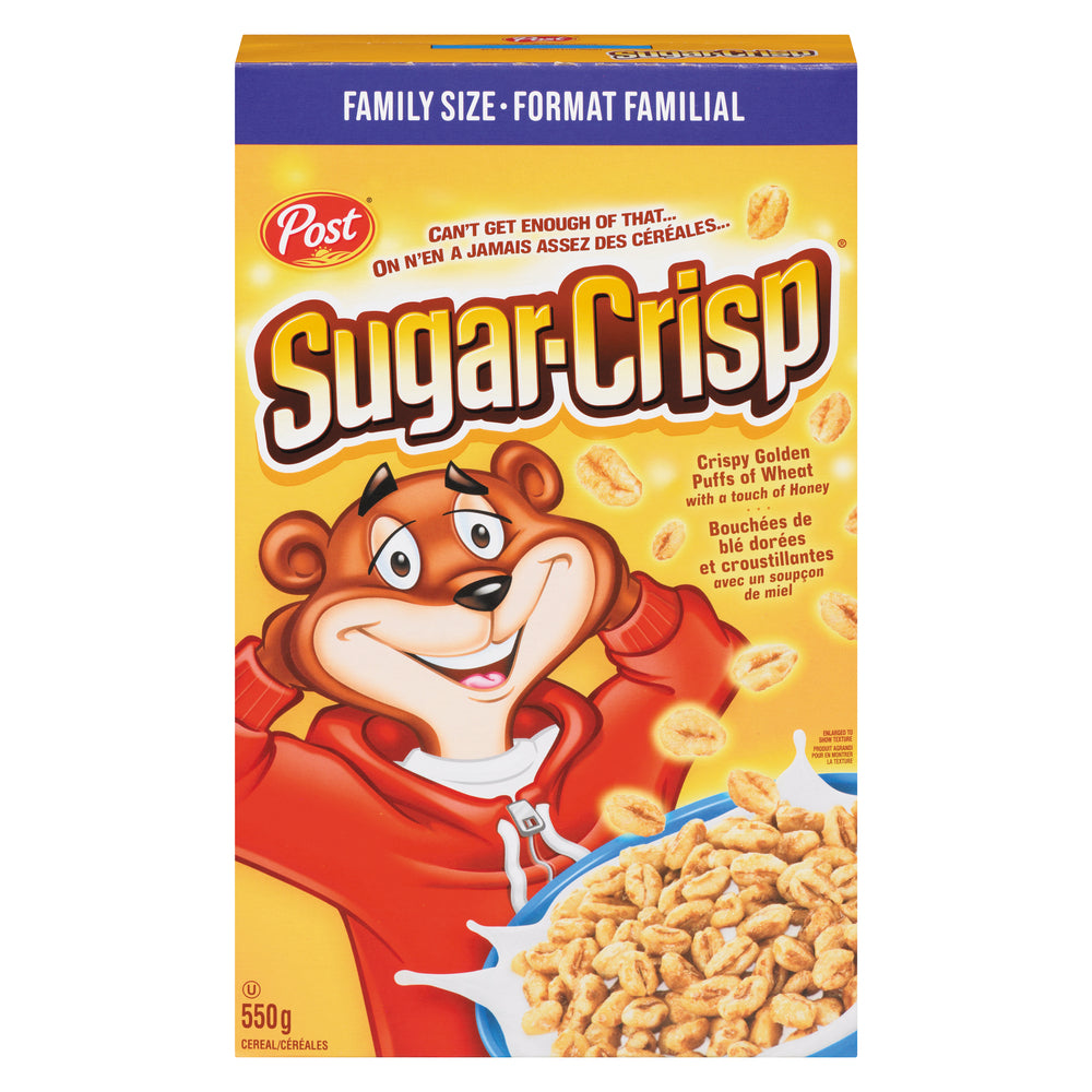 POST CEREALS SUGAR CRISP FAMILY SIZE, 8 X 550 G