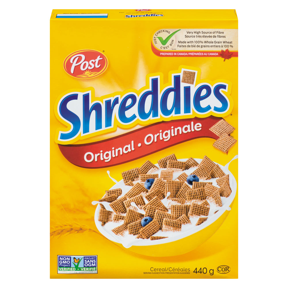 POST CEREAL SHREDDIES, 12 X 440 G