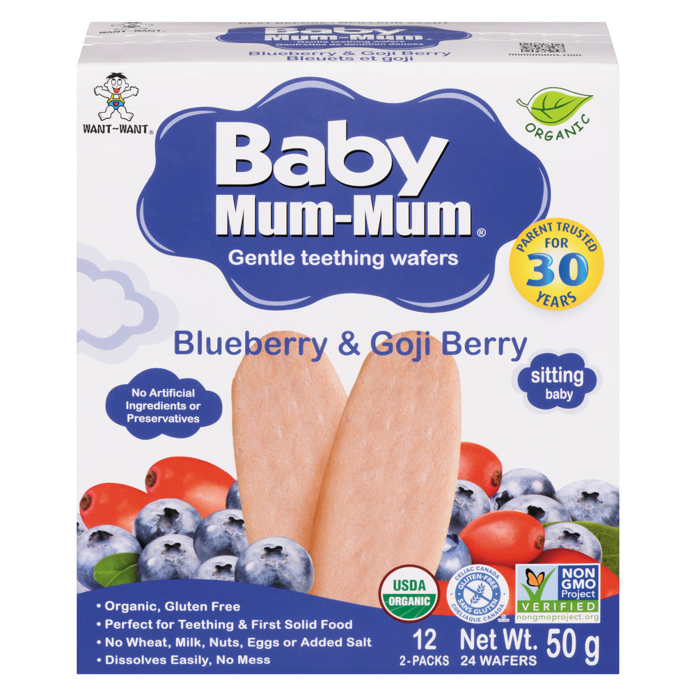 HOTKID MUM MUM BLUEBERRY GOJI GLUTEN-FREE, 6 X 50 G