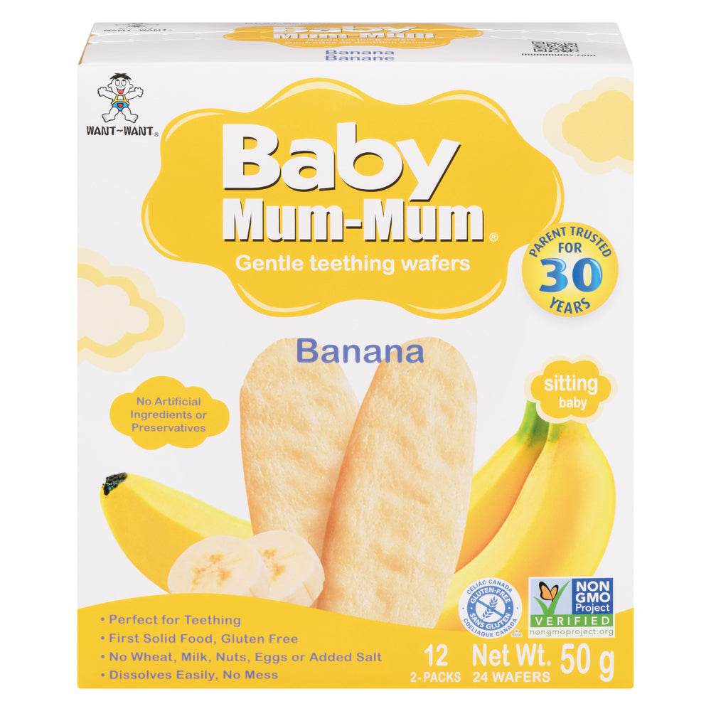 HOTKID MUM MUM BANANA GLUTEN-FREE, 6 X 50 G