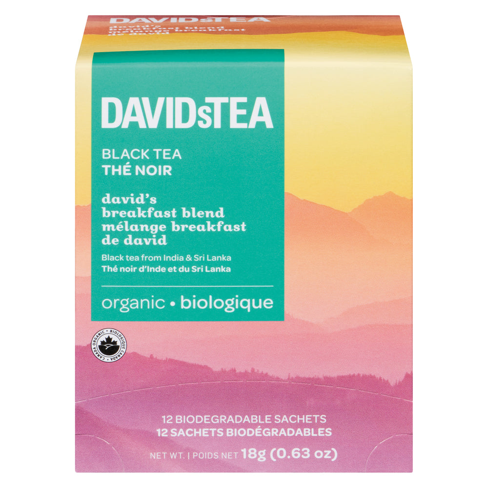 DAVID'S TEA BREAKFAST BLEND, 6 X 18 G