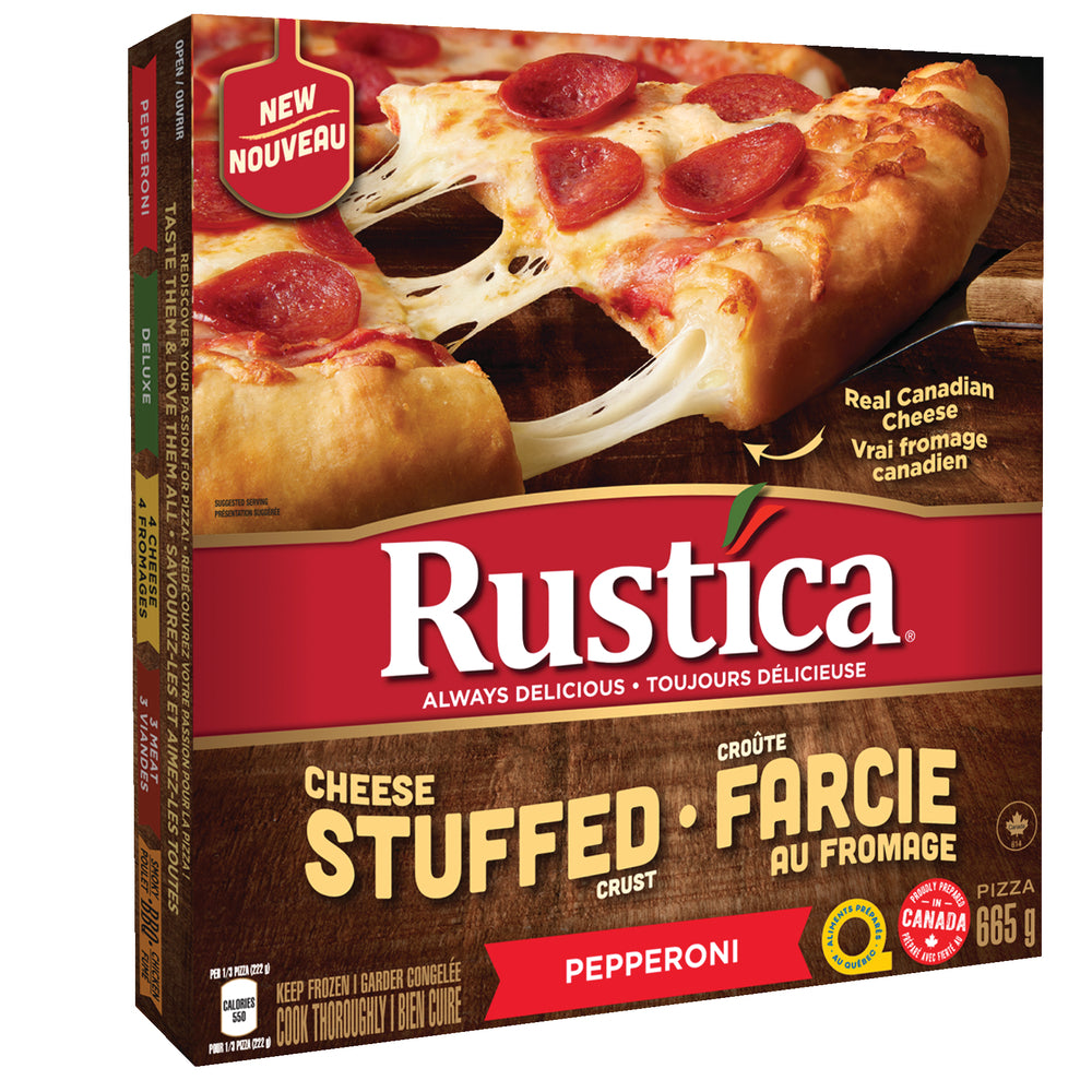 RUSTICA PEPPERONI STUFFED PIZZA, 12 X 665 G
