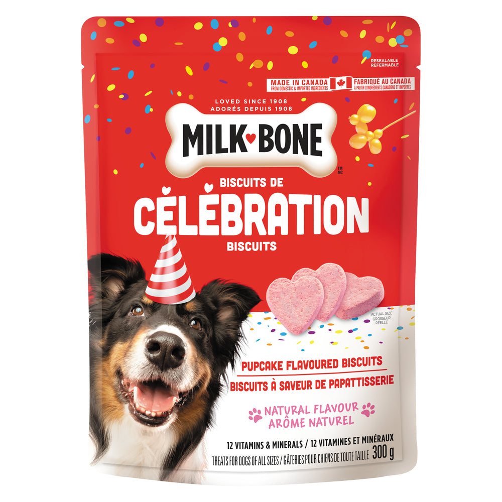 MILKBONE DOG COLLAR CELEBRATION, 4 X 300 G