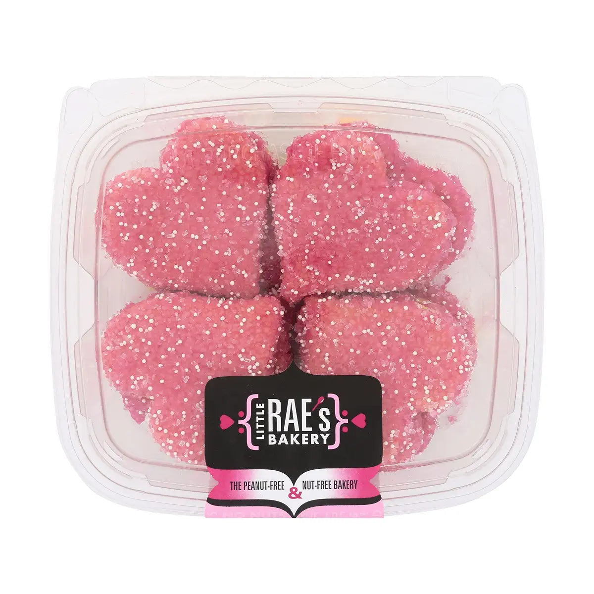 LITTLE RAE'S, PINK HEARTS SB COOKIES - WFM ONLY, 12 x 225G