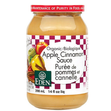EDEN FOODS, APPLE CINNAMON SAUCE OR, 12 x 398 ML