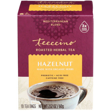 TEECCINO, HAZELNUT ROASTED, 6 x 10CT