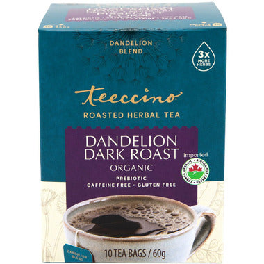 TEECCINO, DARK ROAST, 6 x 10CT