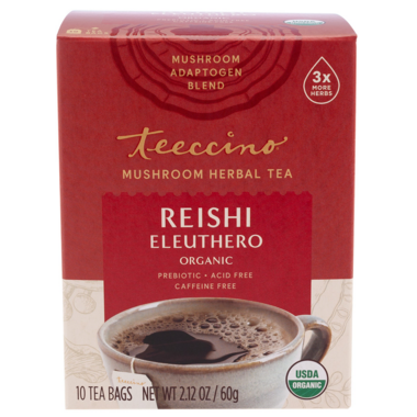 TEECCINO, REISHI ELEUTHERO, 6 x 10CT