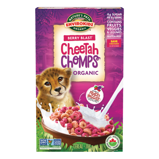NATURE'S PATH, CHEETHA CHOMPS BERRY BLAST, 12 x 284G