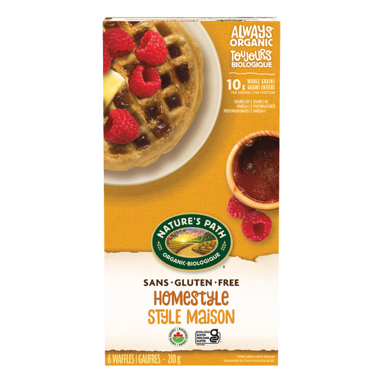 NATURE'S PATH, GF HOMESTYLE WAFFLES OR, 12 x 210G
