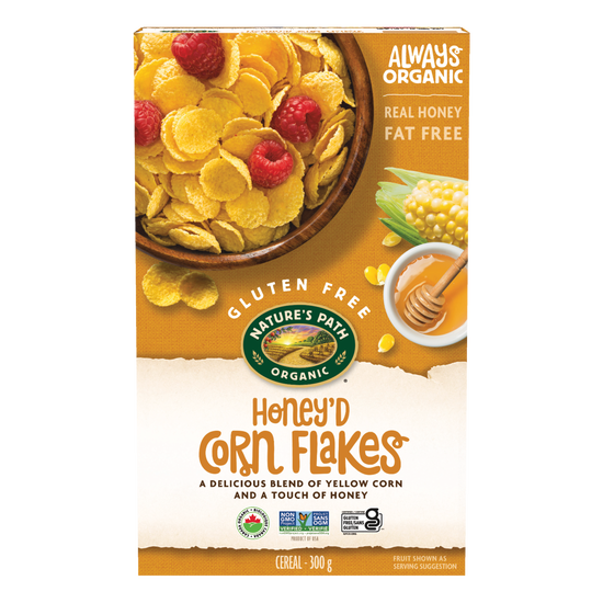 NATURE'S PATH, CORN FLAKES HONEY OR, 12 x 300G