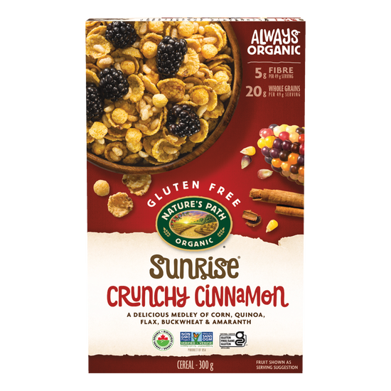 NATURE'S PATH, GF SUNRISE CRUNCHY CINNAMON OR, 12 x 300 G