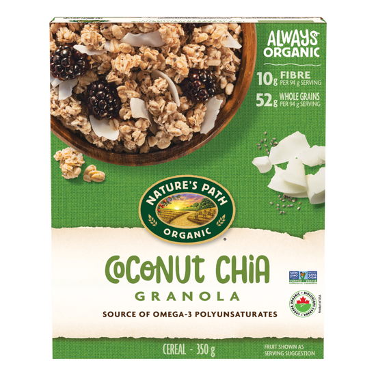 NATURE'S PATH, CHIA PLUS CCNUT GRANOLA OR, 12 x 350G