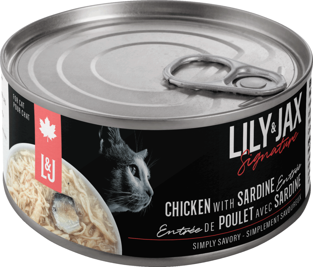 LILY & JAX CAT FOOD CHICKEN & SARDINE, 24 X 85 G