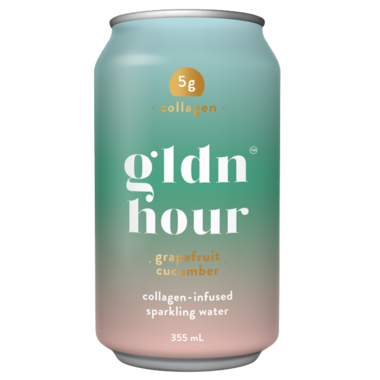 GLDN HOUR, GRAPEFR CUCUM COLLAGEN SPARKLING WATER, 6 x 355ML