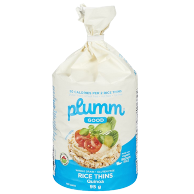 PLUM.M.GOOD, QUINOA THINS OR, 12 x 95 G