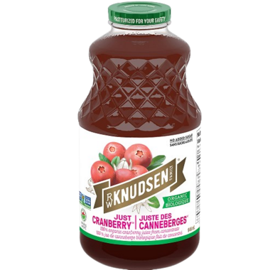 KNUDSEN, ORGANIC JUST CRANBERRY, 6 x 946ML