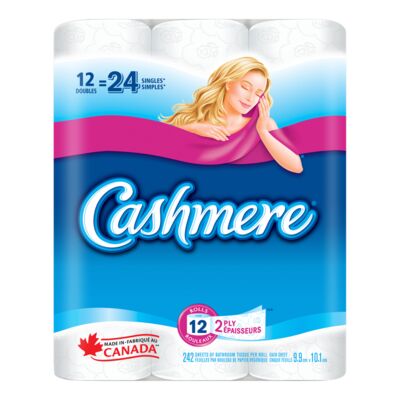 CASHMERE DOUBLE PLY 2 PACK 242 SHEETS, 6 X 12 UN