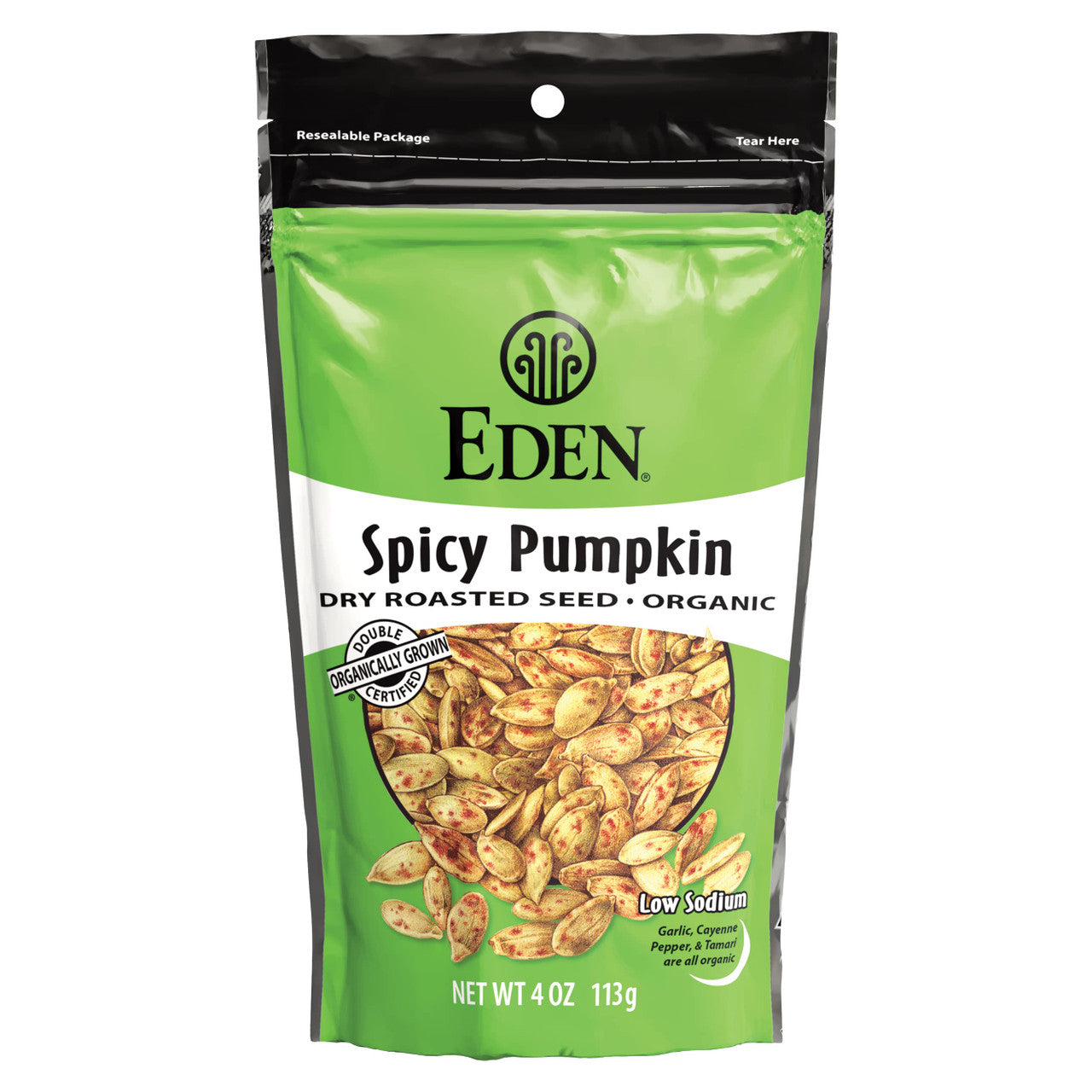 EDEN FOODS, SPICY PUMPKN SDS W TAMARI OR, 15 x 113G